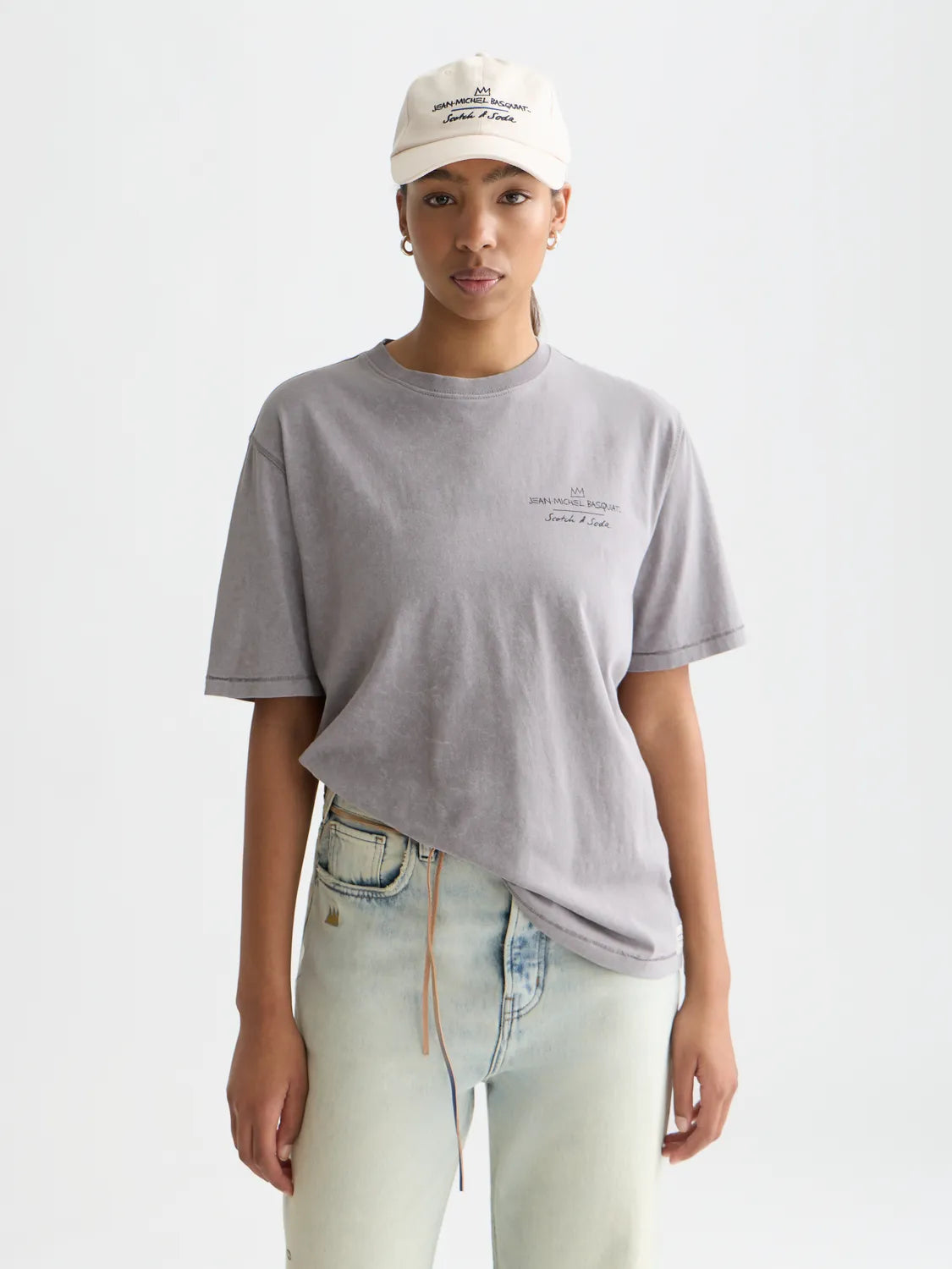 Scotch & Soda x Basquiat Graphic Loose-Fit T-Shirt