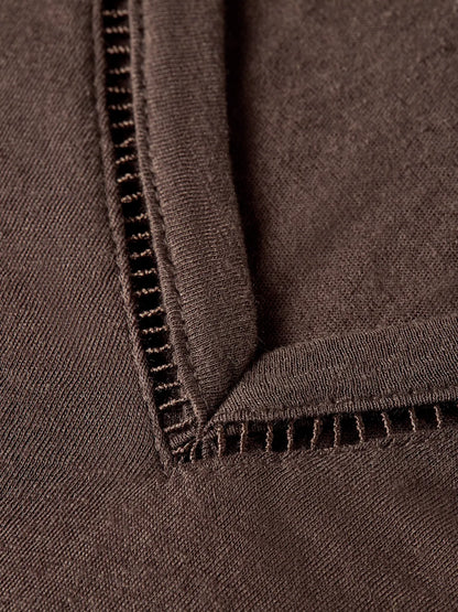 Linen V-Neck T-Shirt