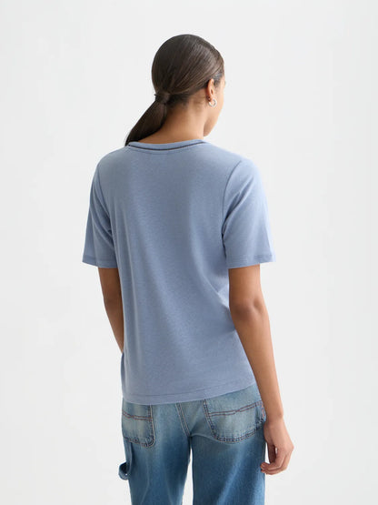 Linen V-Neck T-Shirt