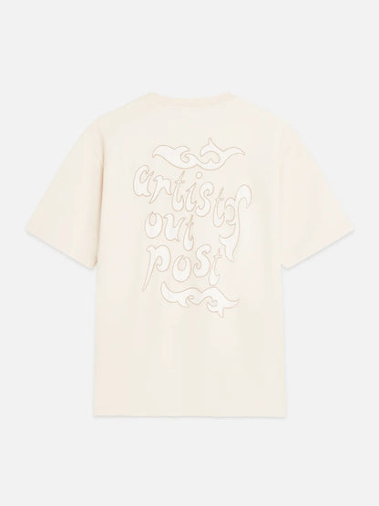 Washed Artwork Loose-Fit T-Shirt