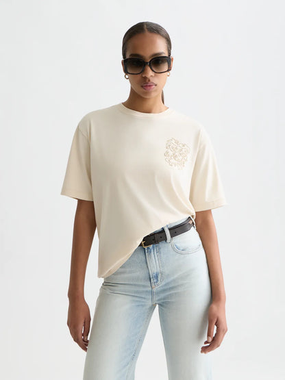 Washed Artwork Loose-Fit T-Shirt