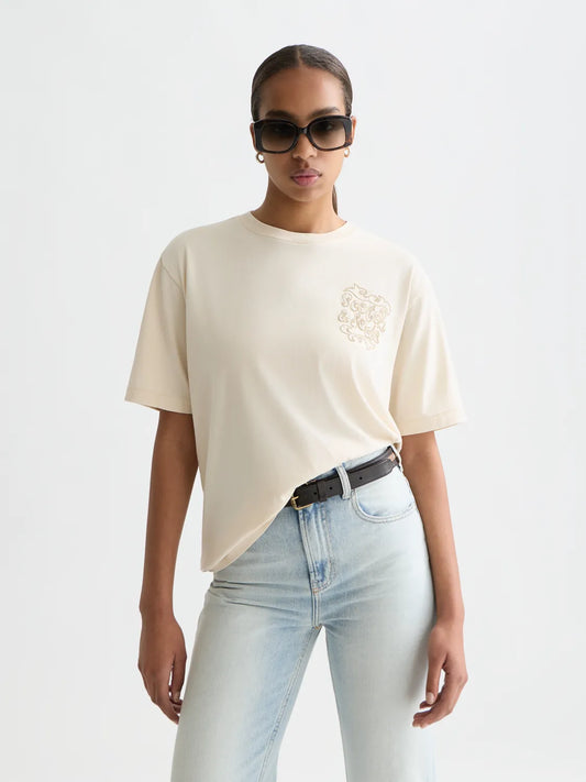 Washed Artwork Loose-Fit T-Shirt