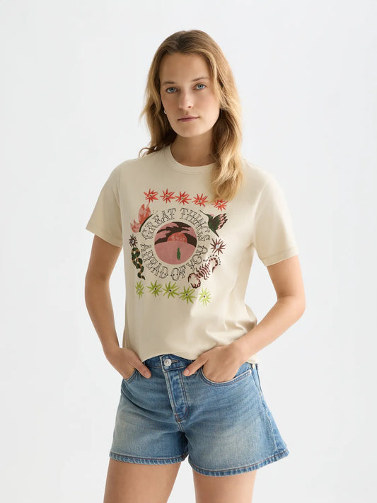 Embroidered Artwork Regular-Fit T-Shirt