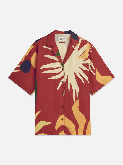 Printed Short Sleeved Relaxed Fit Shirt