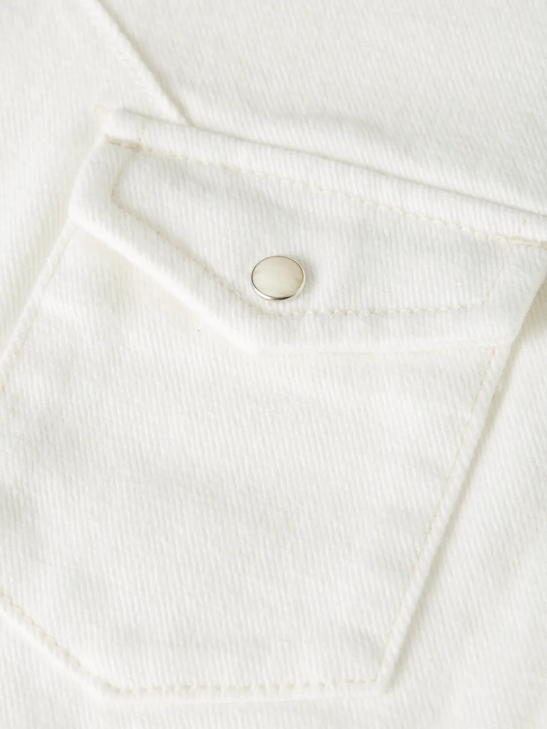 Cap Sleeve Fitted Denim Shirt