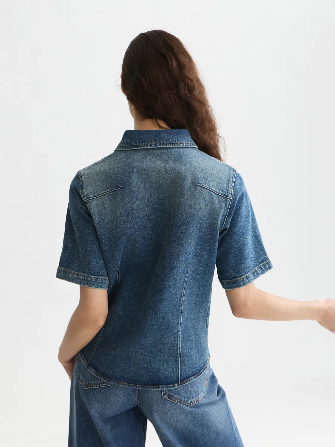 Darted Shirt - Verdant Fade
