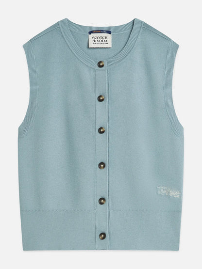 Compact Knitted Relaxed-Fit Spencer