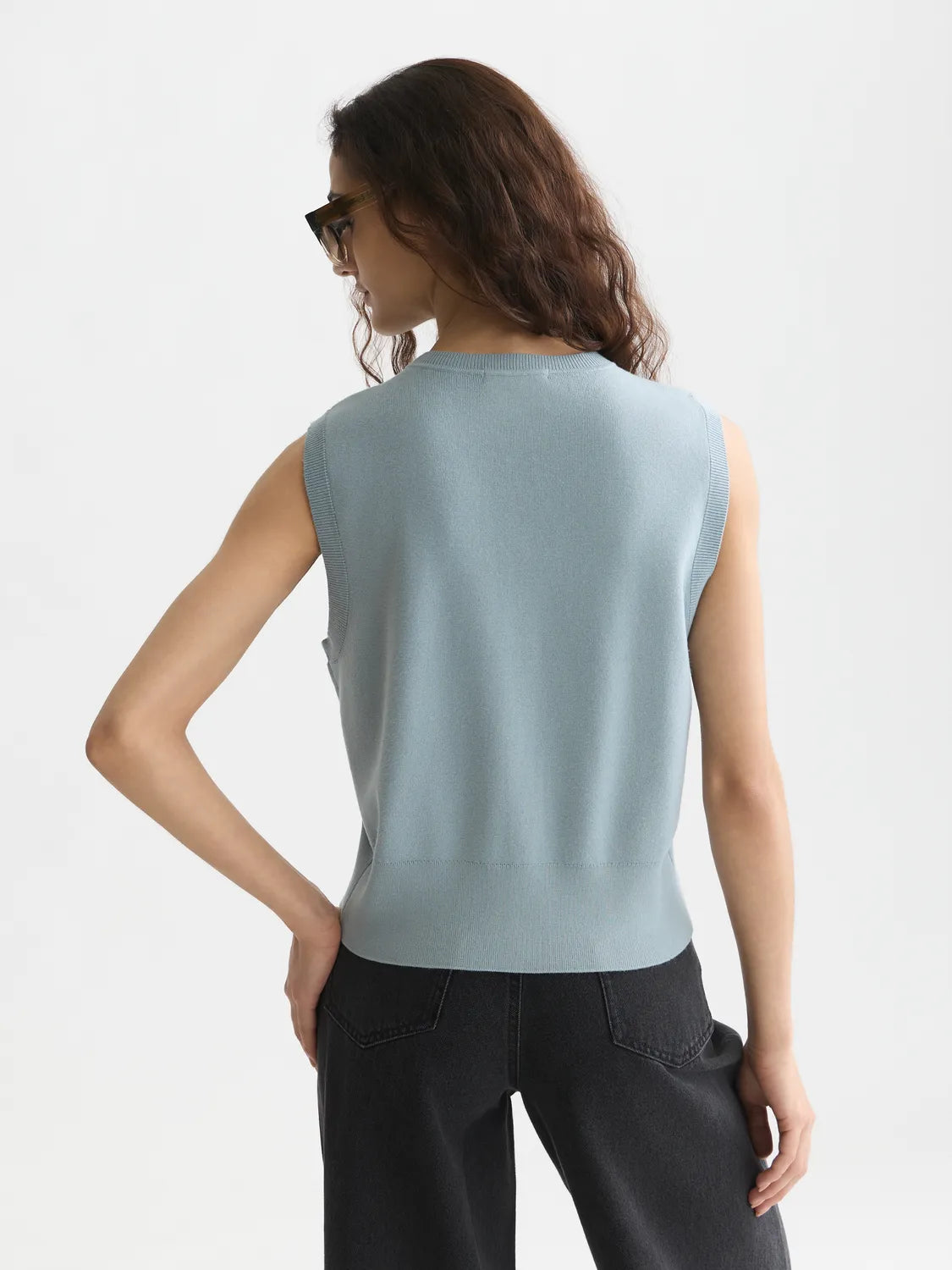 Compact Knitted Relaxed-Fit Spencer