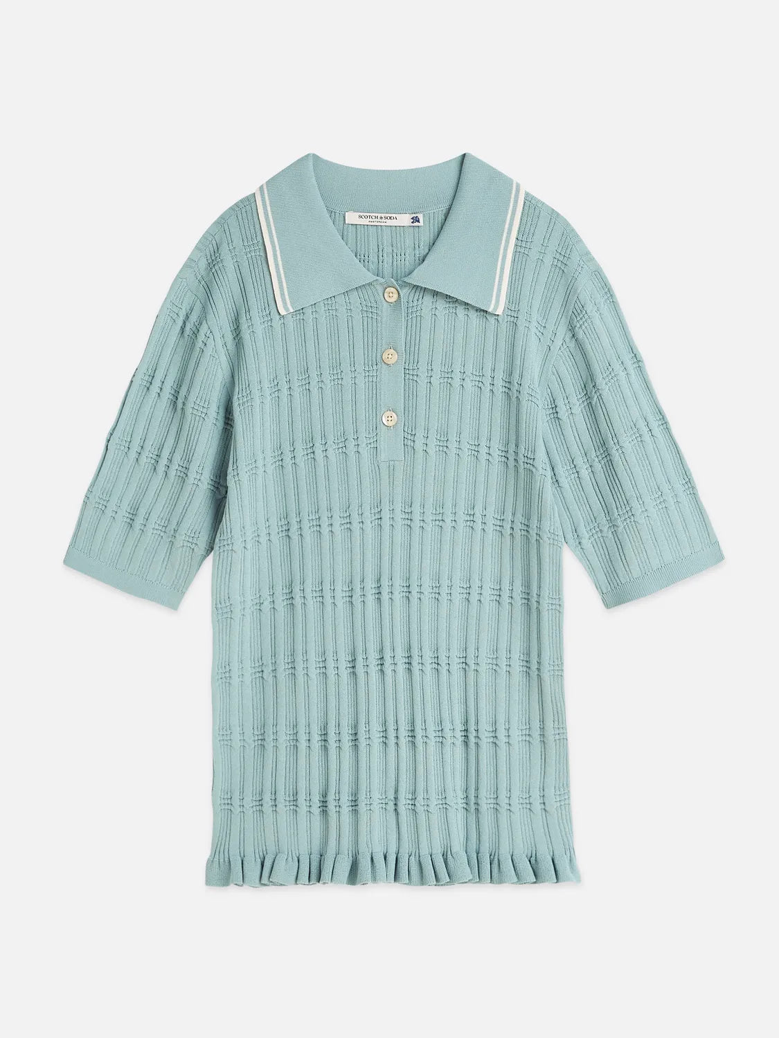 Ripple Stitch Fitted Pullover