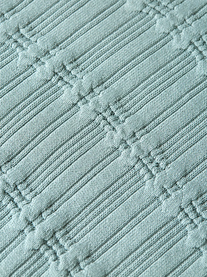 Ripple Stitch Fitted Pullover