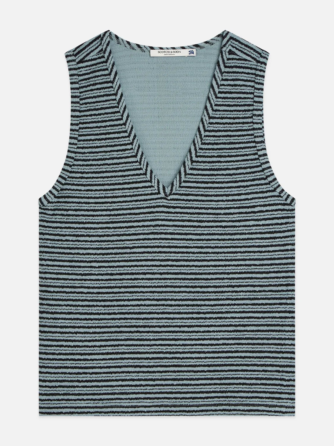 Stripe V-Neck Tank