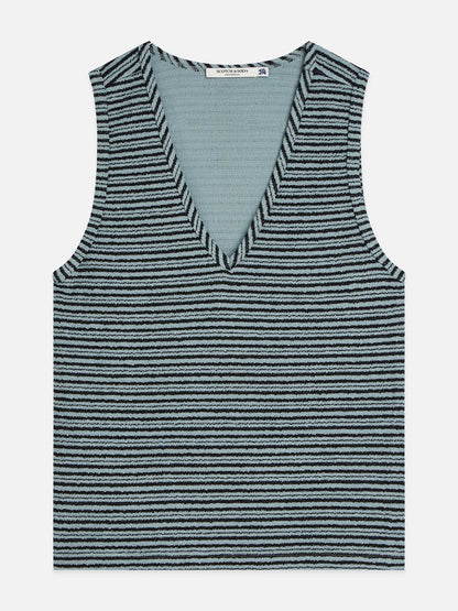 Stripe V-Neck Tank