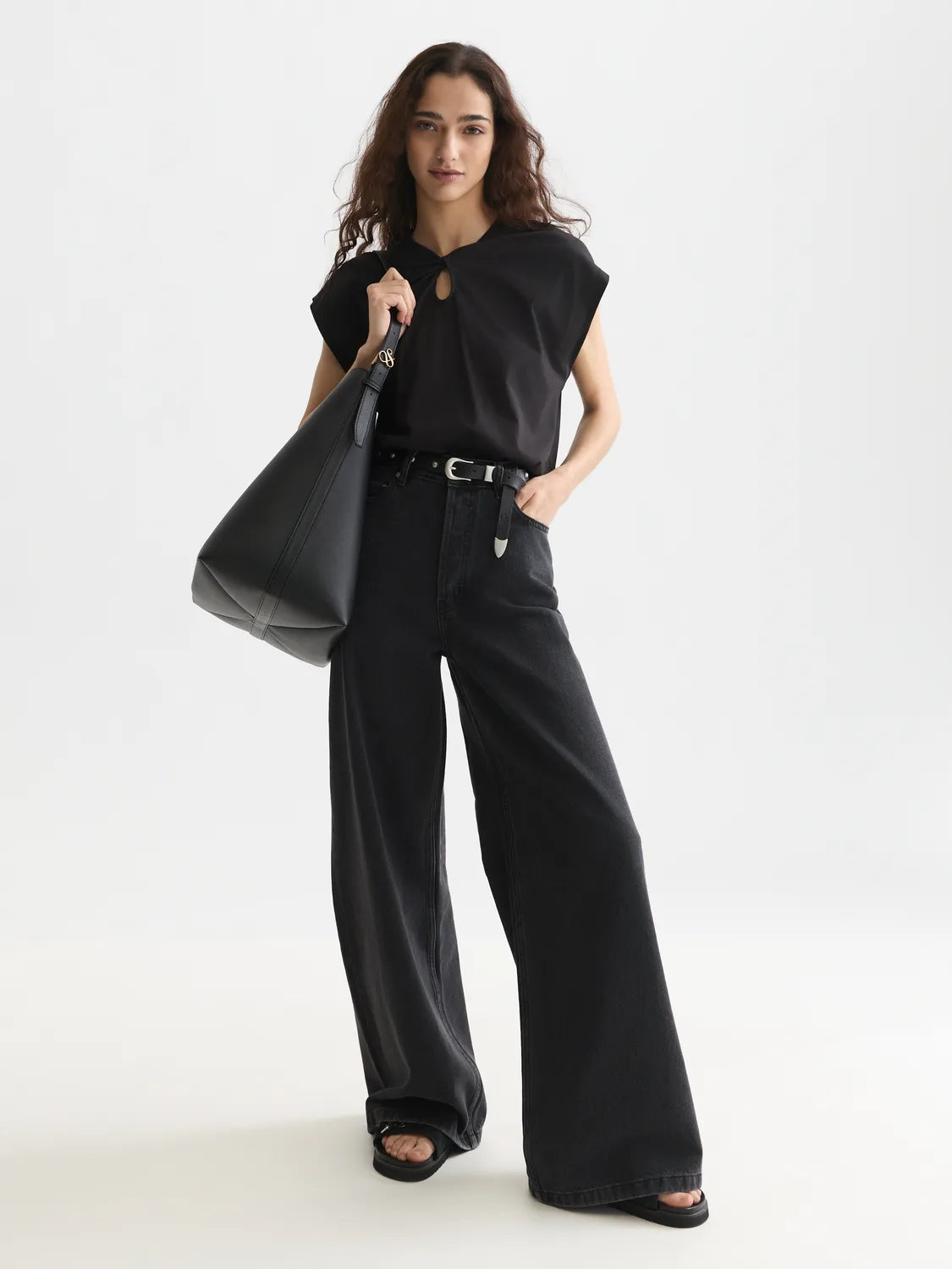 Twisted Neckline T-Shirt