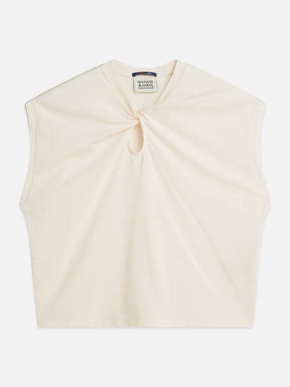 Twisted Neckline T-Shirt