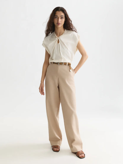 Twisted Neckline T-Shirt
