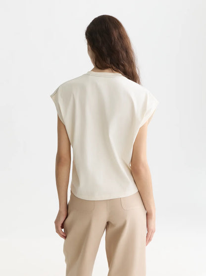 Twisted Neckline T-Shirt