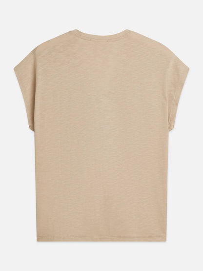Ampersand Embroidery V-Neck T-Shirt
