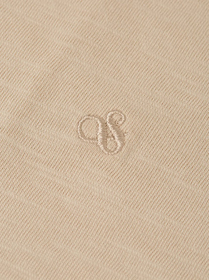 Ampersand Embroidery V-Neck T-Shirt