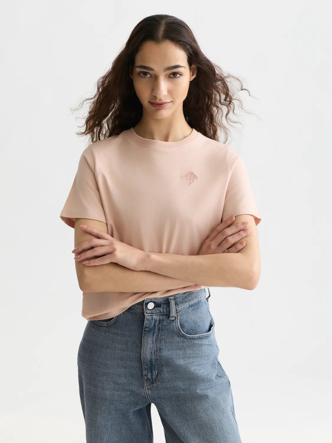 Embroidered Logo Regular-Fit T-Shirt