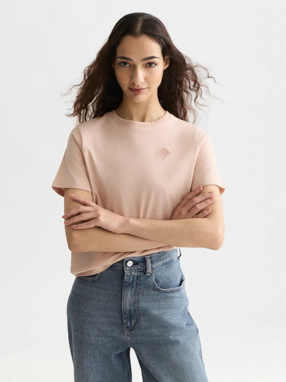 Embroidered Logo Regular-Fit T-Shirt