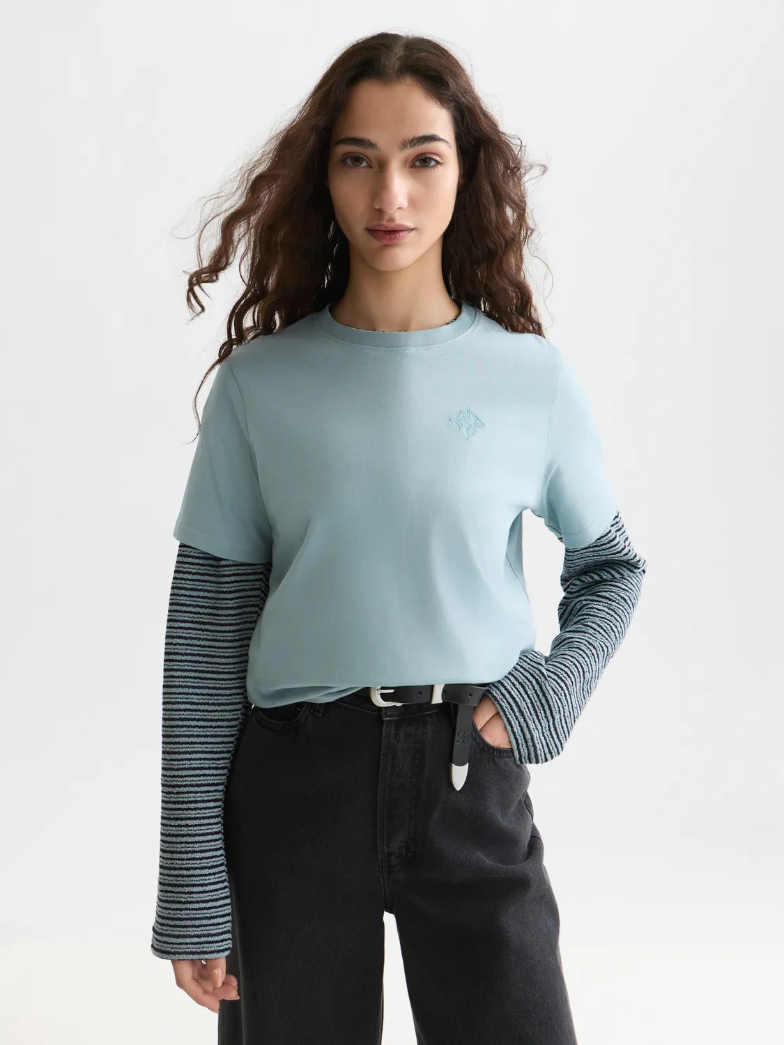 Embroidered Logo Regular-Fit T-Shirt