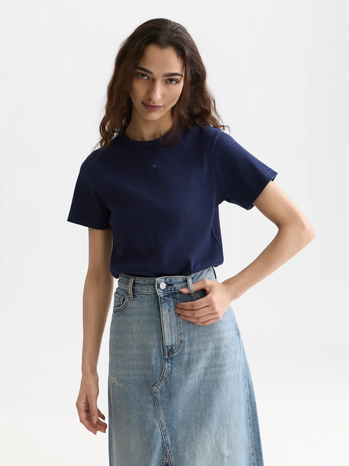 Rib Regular-Fit T-Shirt