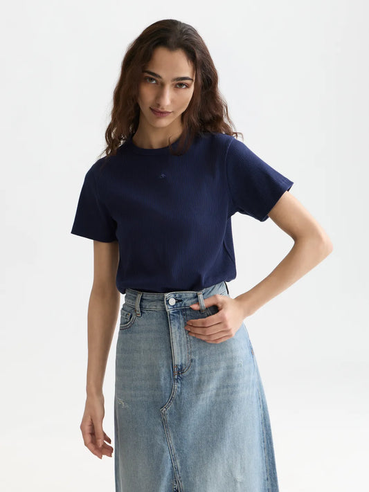 Rib Regular-Fit T-Shirt