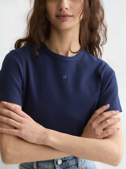 Rib Regular-Fit T-Shirt