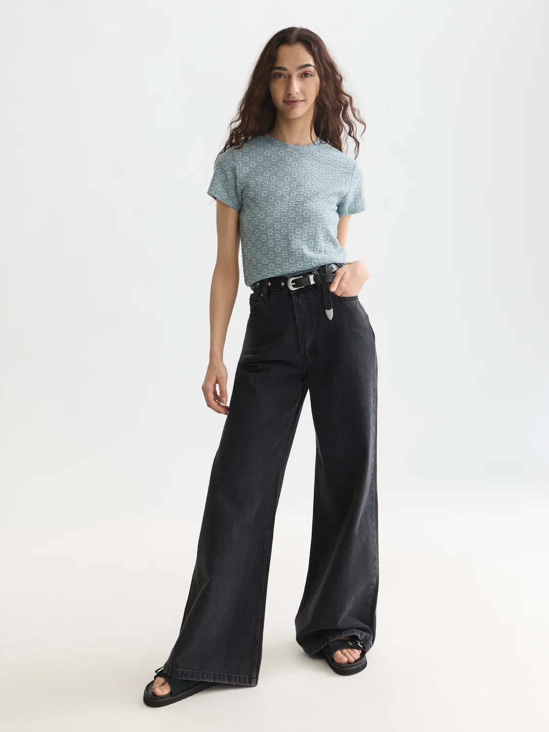 Open Structure Slim-Fit T-Shirt
