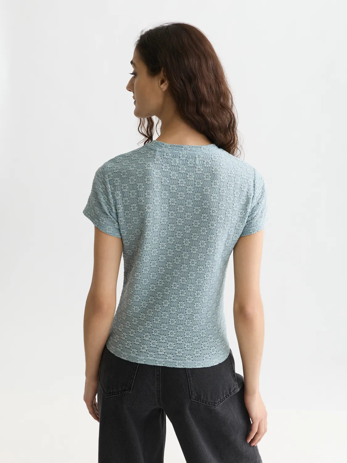 Open Structure Slim-Fit T-Shirt