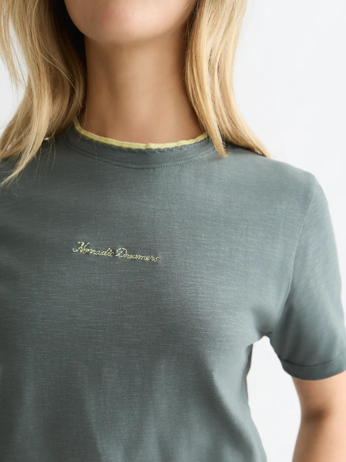 Chest Embroidery Regular-Fit T-Shirt