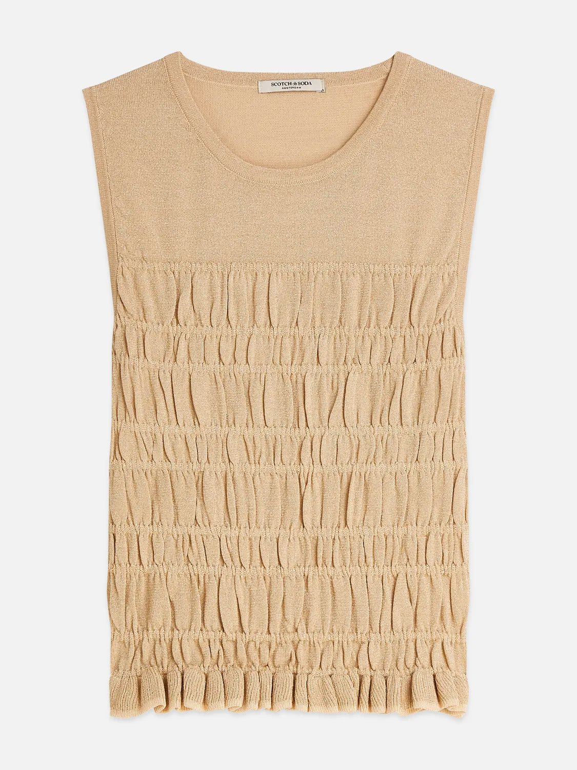 Smock Stitch Knitted Tank