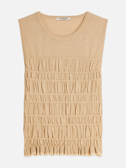 Smock Stitch Knitted Tank
