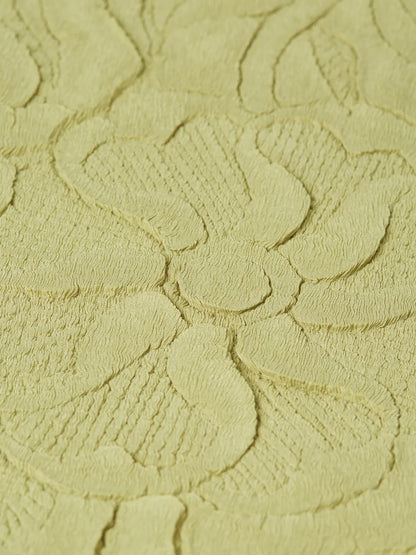 Embossed Pleat Mock Neck Tank