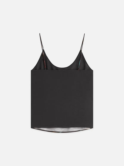 Printed Jersey Woven Tank