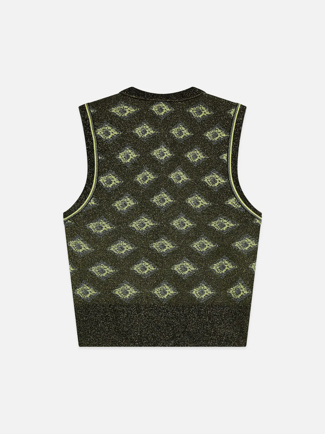 Jacquard Knitted Relaxed-Fit Spencer