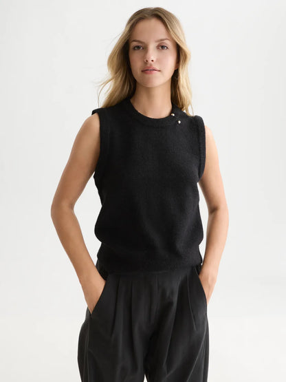 Hardware Detail Knitted Spencer