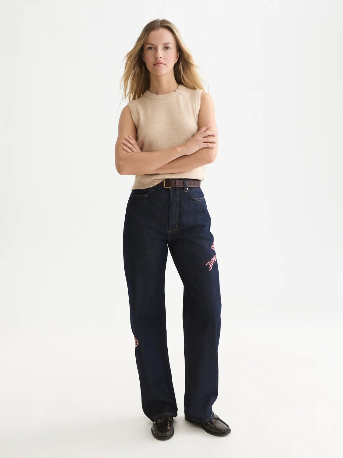 Hardware Detail Knitted Spencer