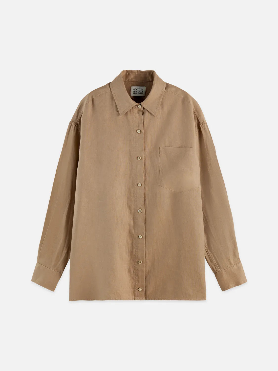 Linen Back Detail Shirt