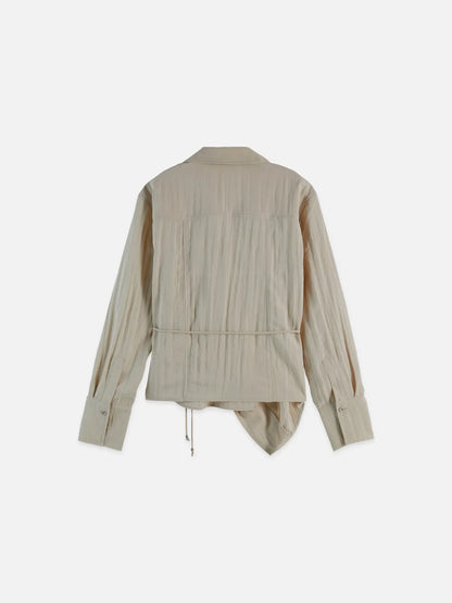 Long Sleeved Wrap Shirt