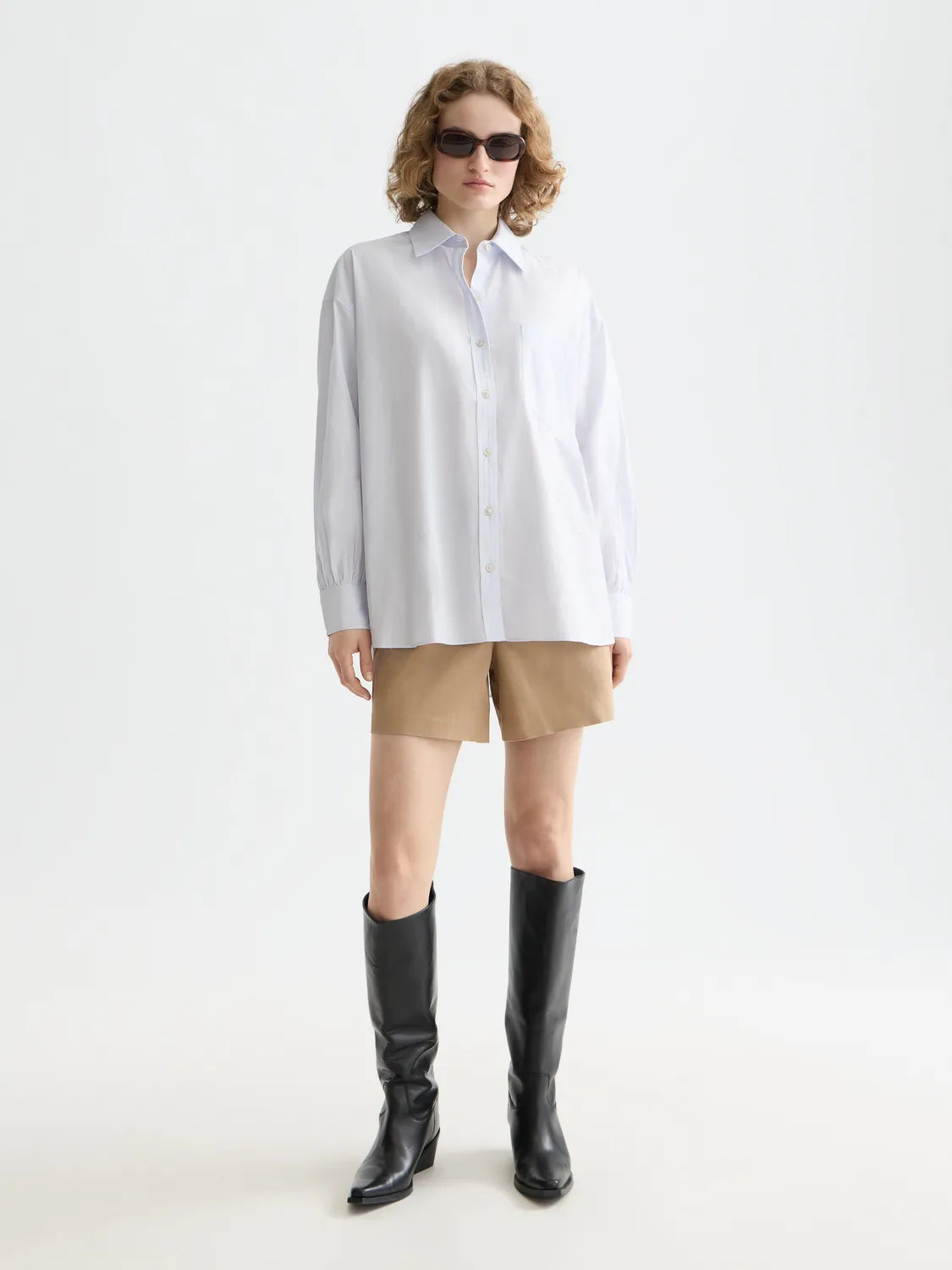 Essentials — Girlfriend Poplin Shirt
