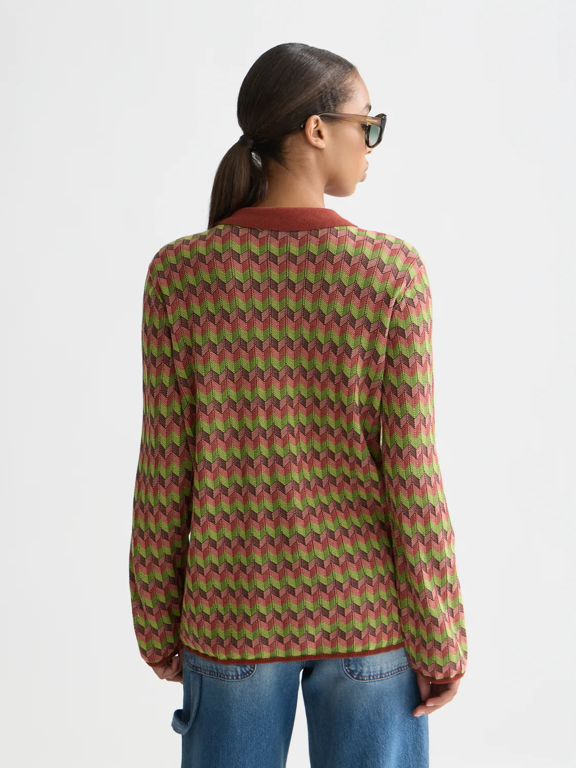 Jacquard Knitted Jacket