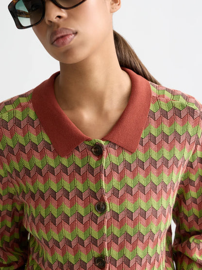 Jacquard Knitted Jacket