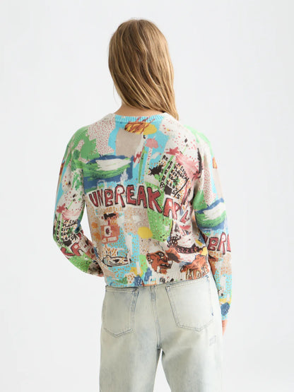 Scotch & Soda x Basquiat Printed Pullover