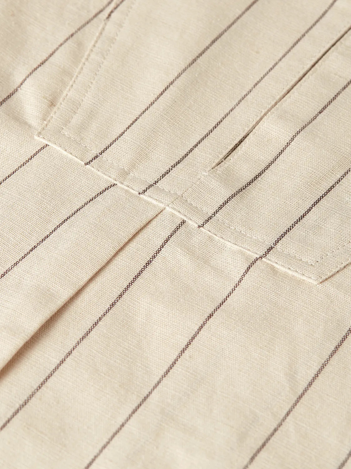 Cotton Linen Bib Shirt