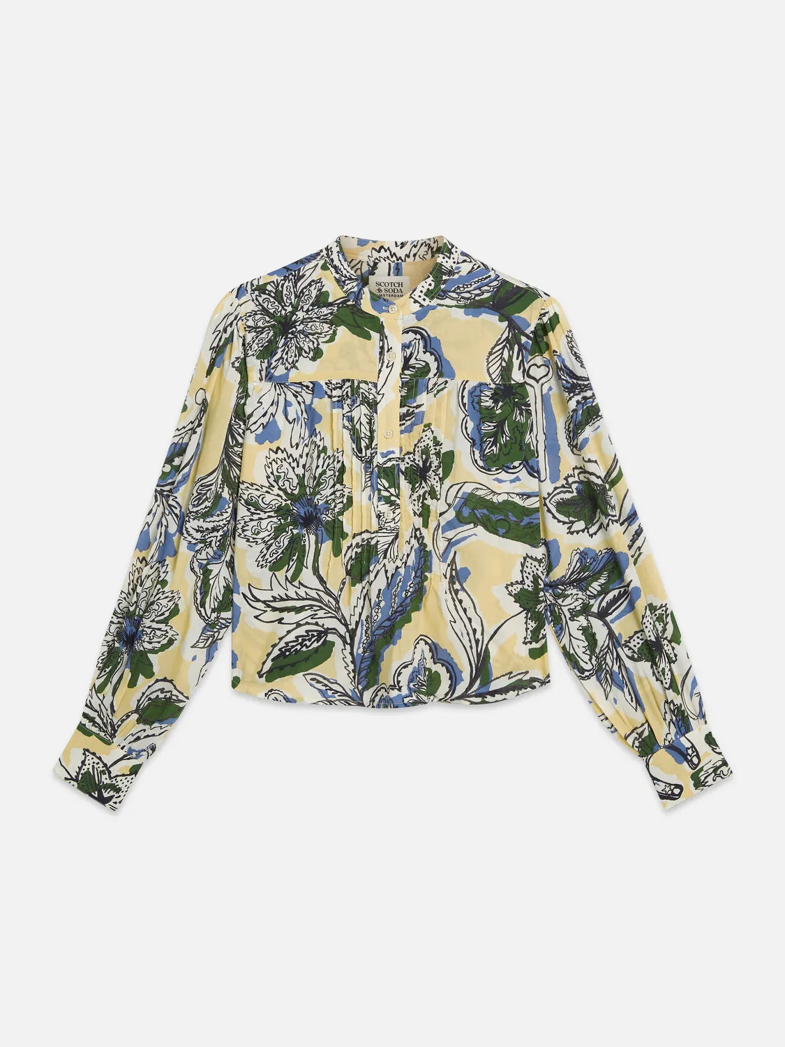 Pin Tuck Long Sleeve Shirt