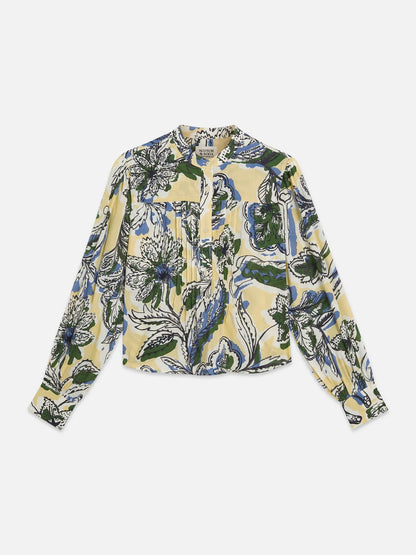 Pin Tuck Long Sleeve Shirt