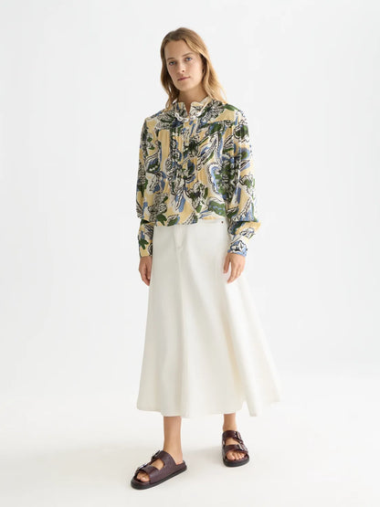 Pin Tuck Long Sleeve Shirt