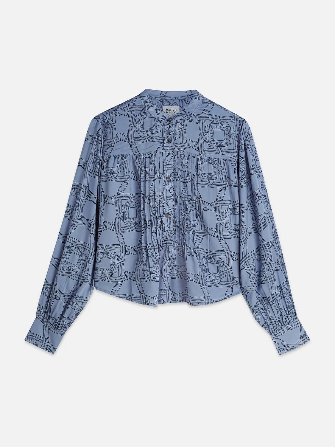 Pin Tuck Long Sleeve Shirt