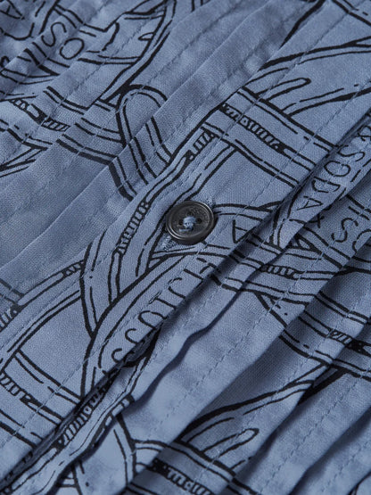 Pin Tuck Long Sleeve Shirt